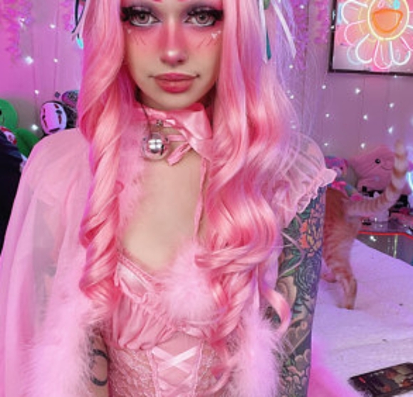 Pink Wavy Beauty Lace Front Wig
